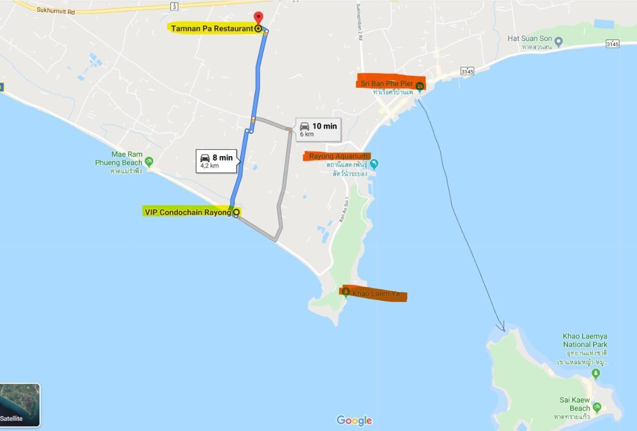 Panorama Sea View Room 245, V.I.P Condo Chain Rayong Ban Phe Esterno foto